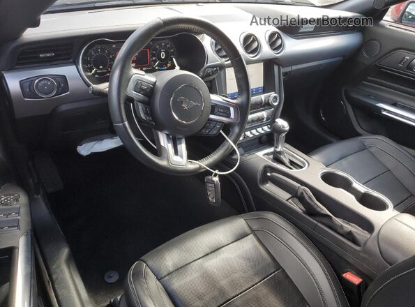 1FATP8UH2N5142339 2022 FORD MUSTANG Red Dashboard view