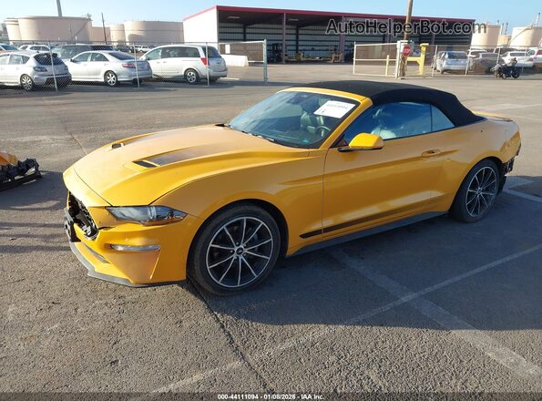 1FATP8UH4N5144514 2022 FORD MUSTANG Yellow Przód lewy