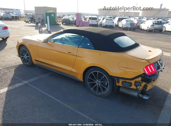 1FATP8UH4N5144514 2022 FORD MUSTANG Yellow Tył lewy