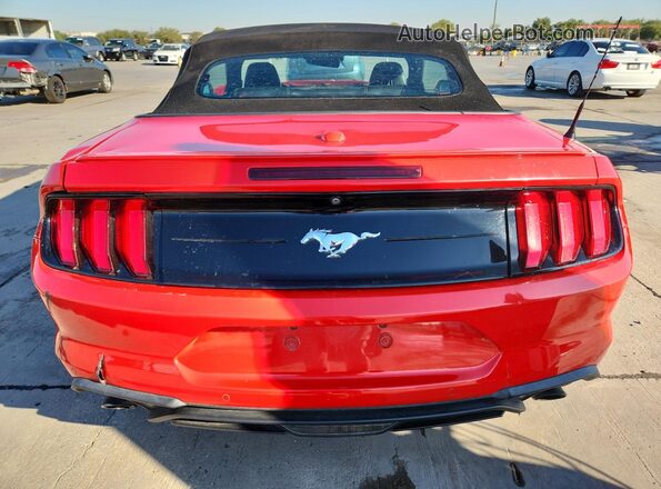 1FATP8UH9K5159876 2019 FORD MUSTANG Red Вид ззаду