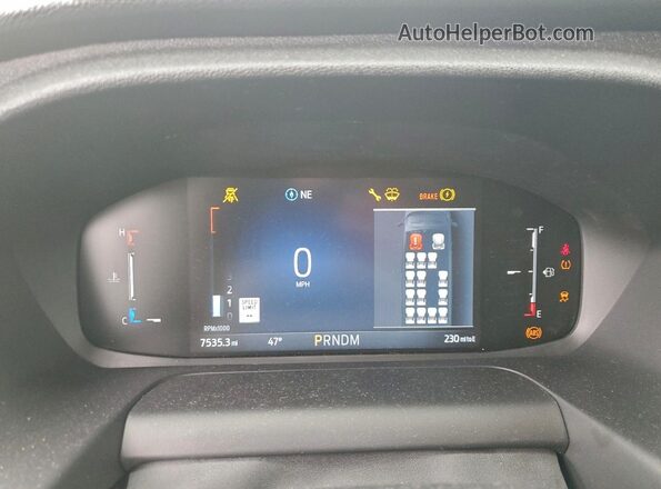1FBAX2C89TKA20337 2026 FORD TRANSIT White Вид щитка приладів