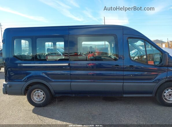 1FBAX2CG3GKB41314 2016 FORD TRANSIT-350 Blue Rear interior view