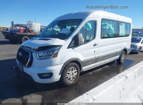 1FBAX2CG3PKB43791 2023 FORD PASSENGER White წინა მარცხენა ხედი სამი მეოთხედიდან