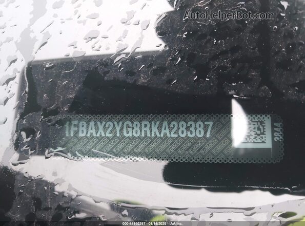 1FBAX2YG8RKA28387 2024 FORD PASSENGER White Շարժիչի բաժամունքի տեսք