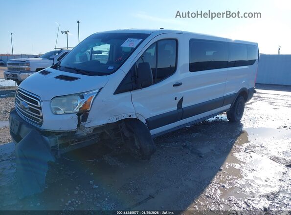 1FBZX2ZM6GKB28220 2016 FORD TRANSIT-350 White წინა მარცხენა ხედი სამი მეოთხედიდან