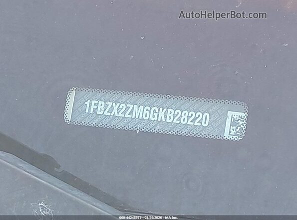 1FBZX2ZM6GKB28220 2016 FORD TRANSIT-350 White 