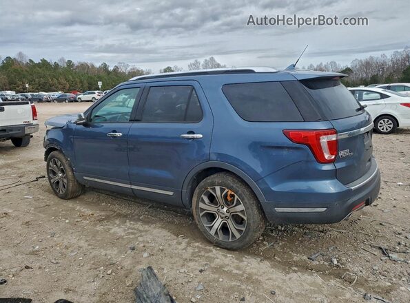1FM5K7F80KGA84915 2019 FORD FORD EXPLORER Blue Trasero izquierdo