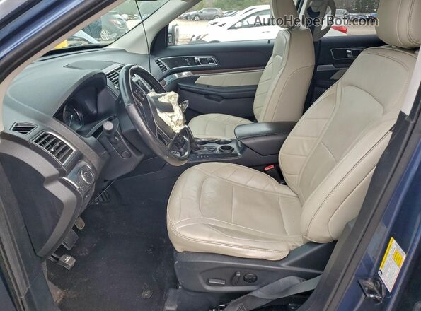 1FM5K7F80KGA84915 2019 FORD FORD EXPLORER Blue Vista interior delantera