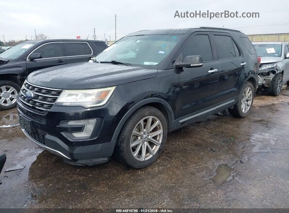 1FM5K7F89HGC33623 2017 FORD FORD EXPLORER Black Vista tres cuartos delantera izquierda
