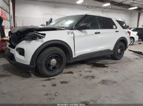 1FM5K8AB0MGA18845 2021 FORD POLICE INTERCEPTOR White Передня ліва чверть