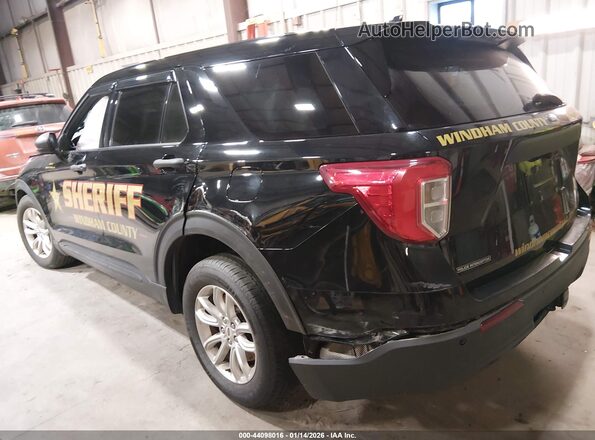 1FM5K8AB1LGA96727 2020 FORD POLICE INTERCEPTOR Black Tył lewy