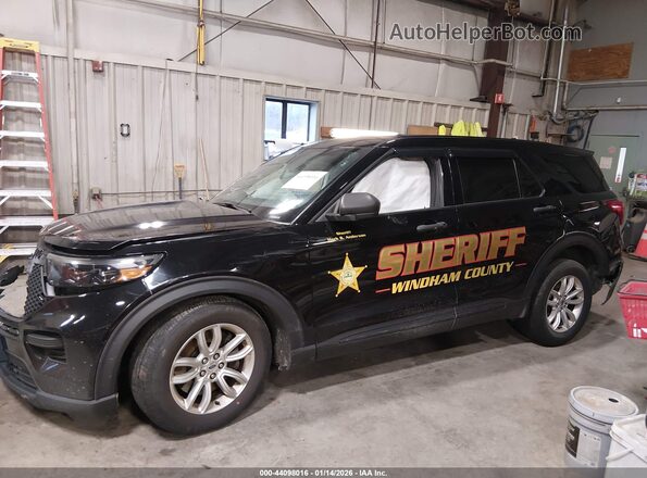 1FM5K8AB1LGA96727 2020 FORD POLICE INTERCEPTOR Black Widok wnętrza 360 stopni