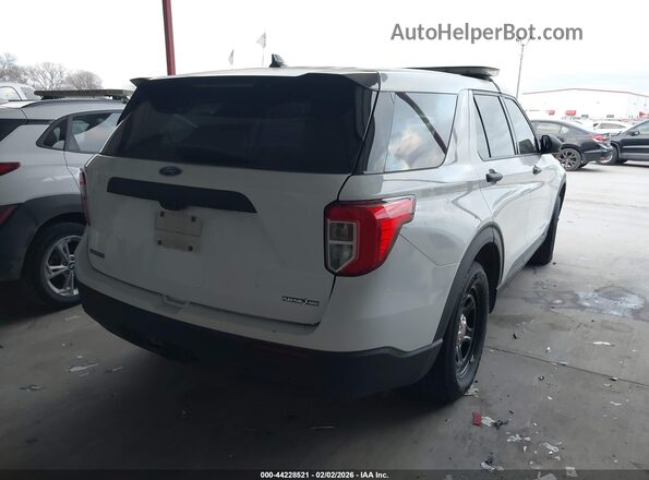 1FM5K8AB2LGD08213 2020 FORD POLICE INTERCEPTOR White Trasero derecho