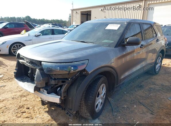 1FM5K8AB4LGA56027 2020 FORD POLICE INTERCEPTOR Gray Przód lewy