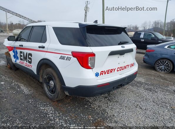 1FM5K8AB4PGA17153 2023 FORD POLICE INTERCEPTOR White უკანა მარცხენა