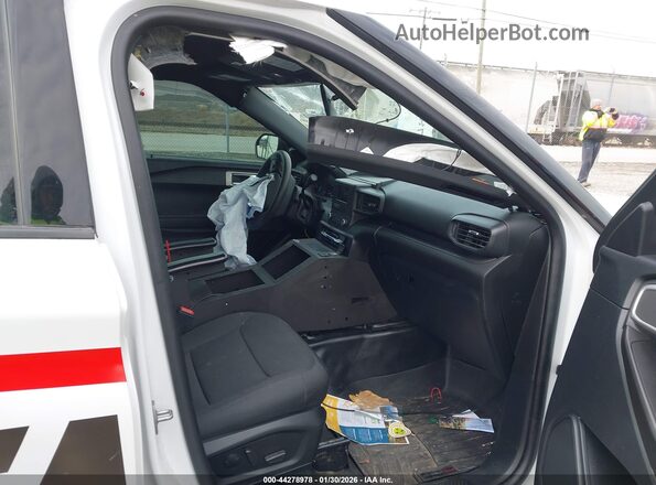 1FM5K8AB4PGA17153 2023 FORD POLICE INTERCEPTOR White წინა სალონის ხედი