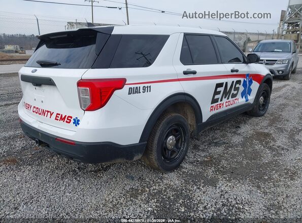 1FM5K8AB4PGA17153 2023 FORD POLICE INTERCEPTOR White უკანა მარჯვენა