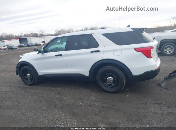1FM5K8AB5MGA42297 2021 FORD POLICE INTERCEPTOR White Widok wnętrza 360 stopni