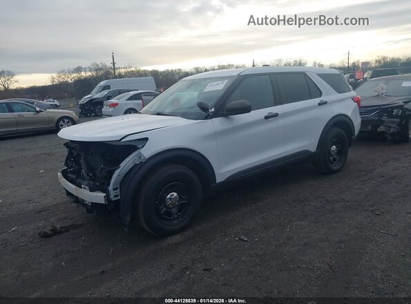 1FM5K8AB5MGA42297 2021 FORD POLICE INTERCEPTOR White Przód lewy