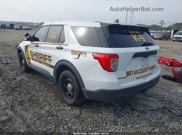 1FM5K8ABXMGA20120 2021 FORD POLICE INTERCEPTOR Белый Задняя левая четверть