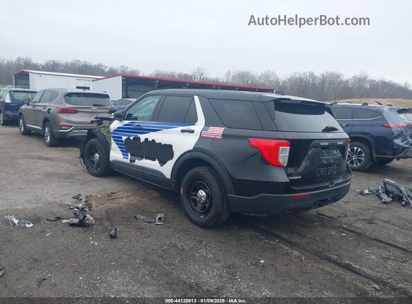 1FM5K8ABXNGC29746 2022 FORD POLICE INTERCEPTOR Black Tył lewy