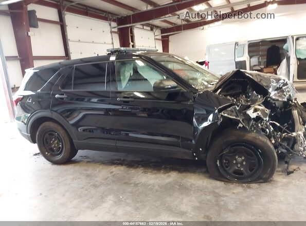 1FM5K8AC9SGA54734 2025 FORD POLICE INTERCEPTOR Black Սալոնի 360 աստիճան տեսք