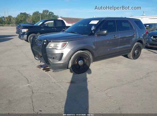 1FM5K8AR0HGC41325 2017 FORD UTILITY POLICE INTERCEPTOR Gray Przód lewy
