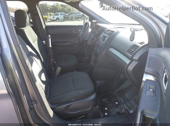 1FM5K8AR0HGC41325 2017 FORD UTILITY POLICE INTERCEPTOR Gray Widok wnętrza z przodu
