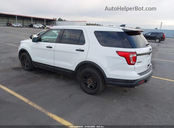 1FM5K8AR0JGC75948 2018 FORD POLICE INTERCEPTOR White Trasero izquierdo
