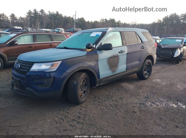 1FM5K8AR2KGA79205 2019 FORD POLICE INTERCEPTOR Blue Front left