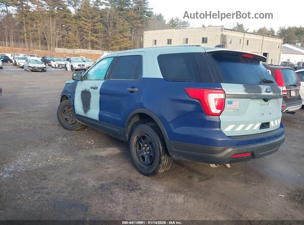 1FM5K8AR2KGA79205 2019 FORD POLICE INTERCEPTOR Blue Rear left