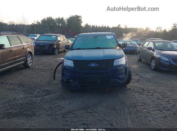 1FM5K8AR2KGA79205 2019 FORD POLICE INTERCEPTOR Blue Rear interior view