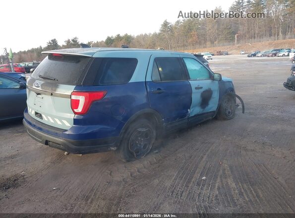 1FM5K8AR2KGA79205 2019 FORD POLICE INTERCEPTOR Blue Rear right