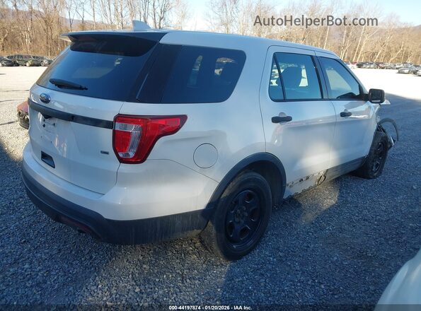 1FM5K8AR4GGA97597 2016 FORD UTILITY POLICE INTERCEPTOR White Задня права чверть