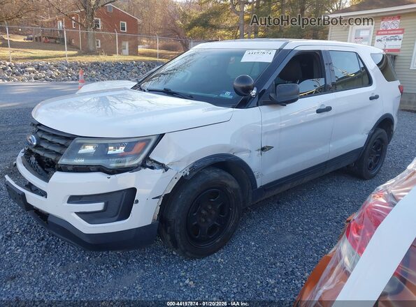 1FM5K8AR4GGA97597 2016 FORD UTILITY POLICE INTERCEPTOR White Передня ліва чверть
