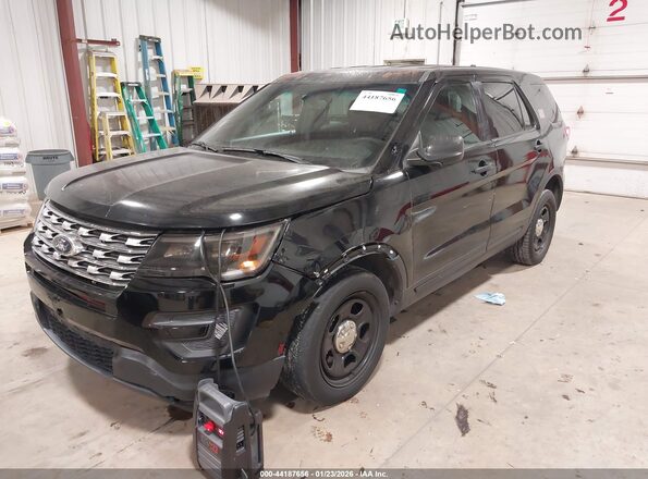 1FM5K8AR5GGC93015 2016 FORD UTILITY POLICE INTERCEPTOR Black Передня ліва чверть