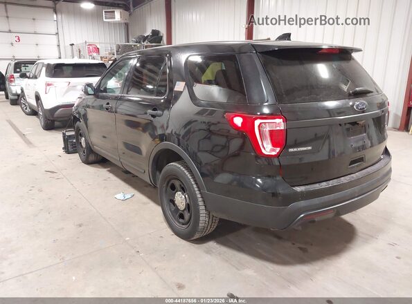 1FM5K8AR5GGC93015 2016 FORD UTILITY POLICE INTERCEPTOR Black Задня ліва чверть