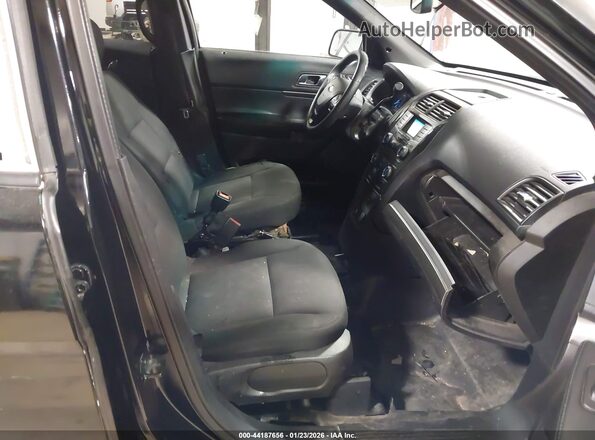 1FM5K8AR5GGC93015 2016 FORD UTILITY POLICE INTERCEPTOR Black Вид салону спереду