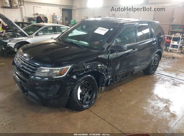 1FM5K8AR7JGC43000 2018 FORD POLICE INTERCEPTOR Black Front left
