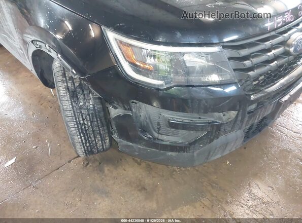 1FM5K8AR7JGC43000 2018 FORD POLICE INTERCEPTOR Black Front view