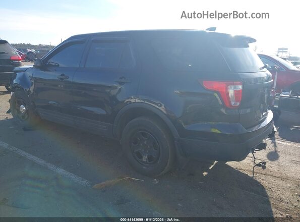 1FM5K8AR8HGA13430 2017 FORD UTILITY POLICE INTERCEPTOR Black Rear left