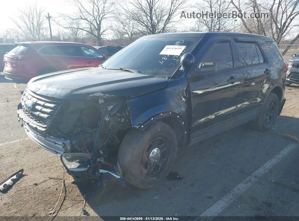 1FM5K8AR8HGA13430 2017 FORD UTILITY POLICE INTERCEPTOR Black Front left