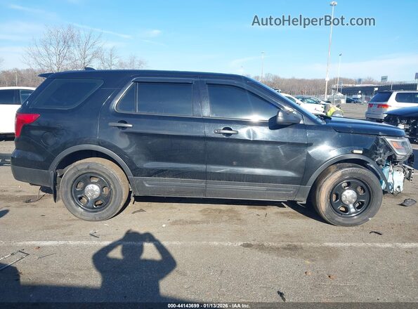 1FM5K8AR8HGA13430 2017 FORD UTILITY POLICE INTERCEPTOR Black Rear interior view