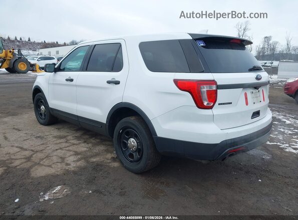 1FM5K8AR8HGA62854 2017 FORD UTILITY POLICE INTERCEPTOR White Trasero izquierdo