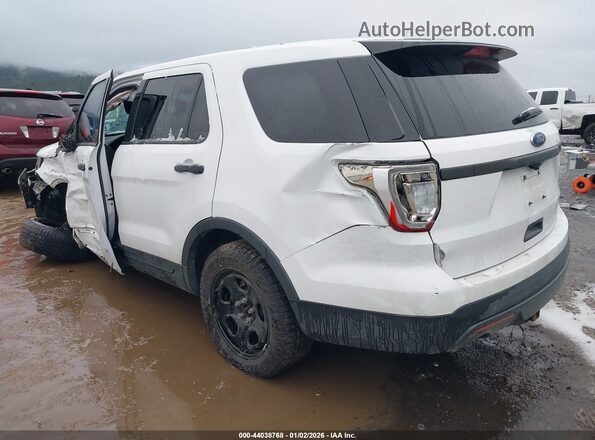 1FM5K8AR9GGC73639 2016 FORD UTILITY POLICE INTERCEPTOR White Trasero izquierdo