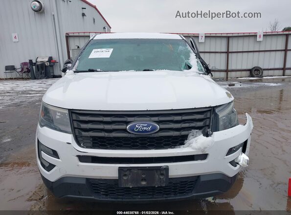 1FM5K8AR9GGC73639 2016 FORD UTILITY POLICE INTERCEPTOR White Vista del cuadro de instrumentos