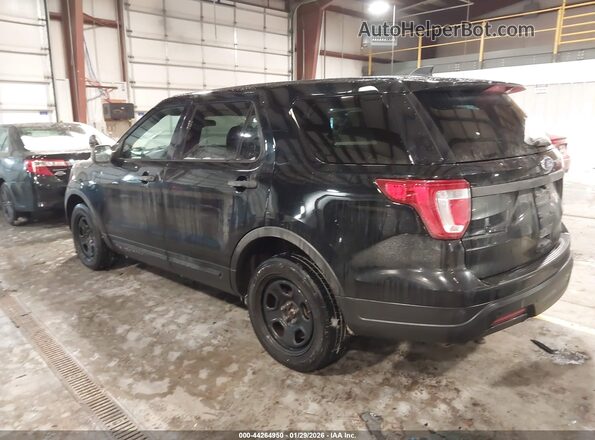 1FM5K8AT0JGC17317 2018 FORD POLICE INTERCEPTOR Black Tył lewy