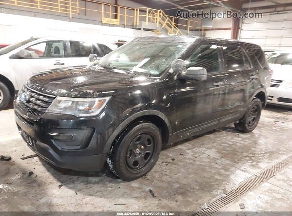 1FM5K8AT0JGC17317 2018 FORD POLICE INTERCEPTOR Black Przód lewy