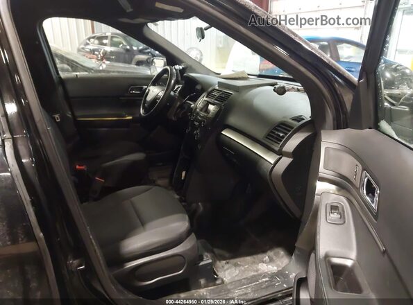 1FM5K8AT0JGC17317 2018 FORD POLICE INTERCEPTOR Black Widok wnętrza z przodu