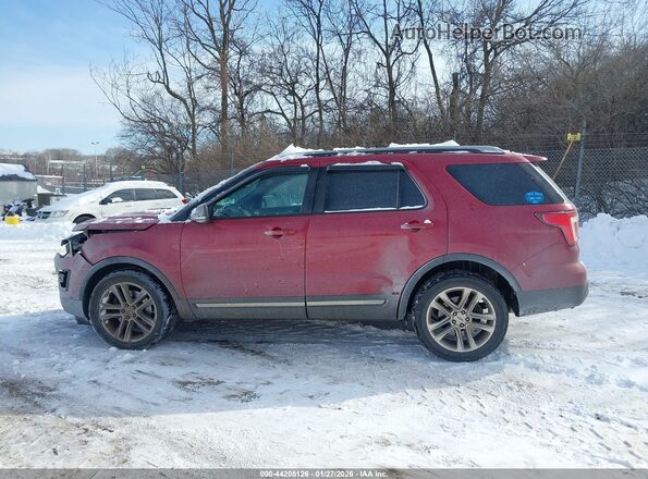 1FM5K8D85GGD22855 2016 FORD FORD EXPLORER Red სალონის 360-გრადუსიანი ხედი